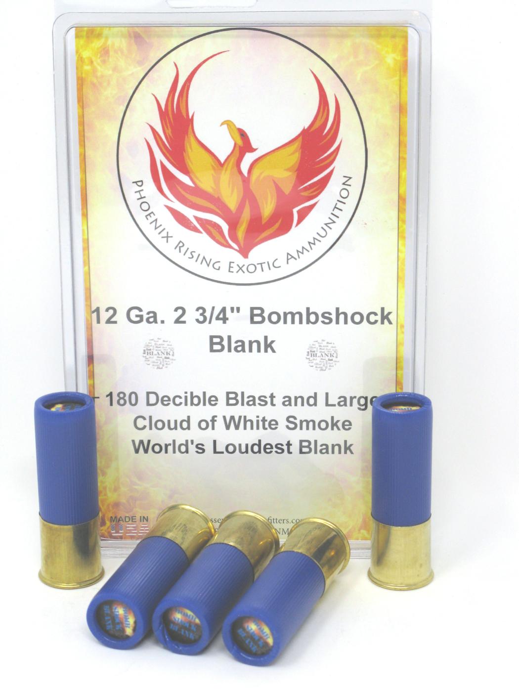 12 GAUGE BOMB SHOCK BLANK 100 ROUND CASE - WHOLESALE