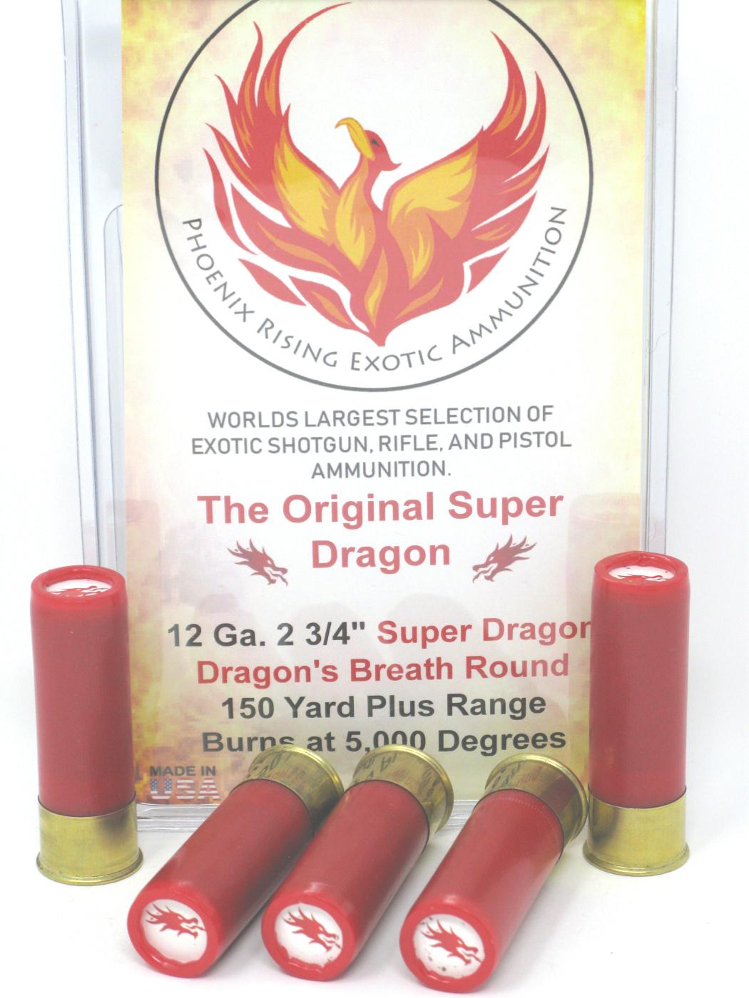 12 Gauge "Super Dragon" Dragon's Breath Ammunition - 100 Round Case - Wholesale