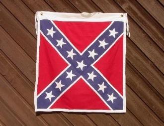 CONFEDERATE ARTILLERY BATTLE FLAG 38X38" SEWN