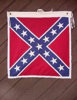 CONFEDERATE CAVALRY BATTLE FLAG 32X32" SEWN COTTON