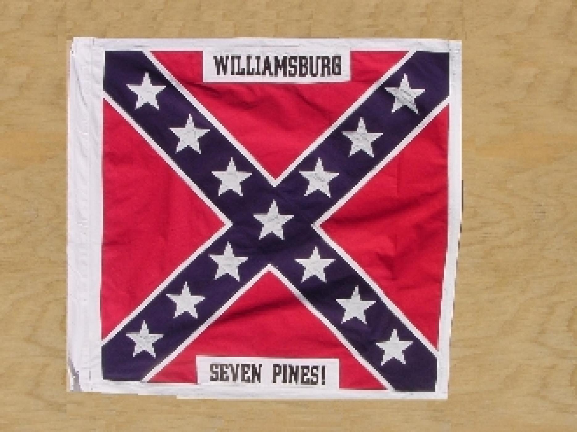 CONFEDERATE 4TH NORTH CAROLINA INFANTRY FLAG SEWN 51X51"