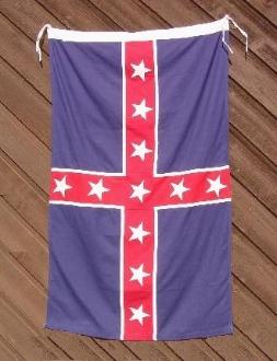 CONFEDERATE GENERAL POLK BATTLE FLAG 3X5