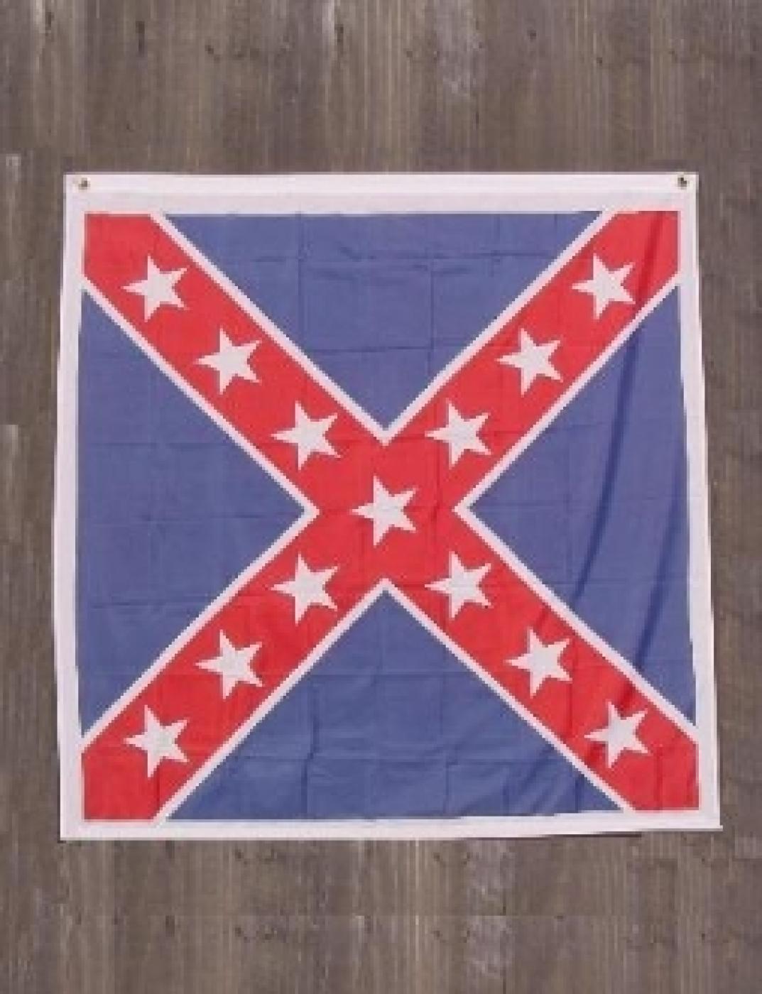 CONFEDERATE TAYLOR BATTLE FLAG 4X4 PRINTED