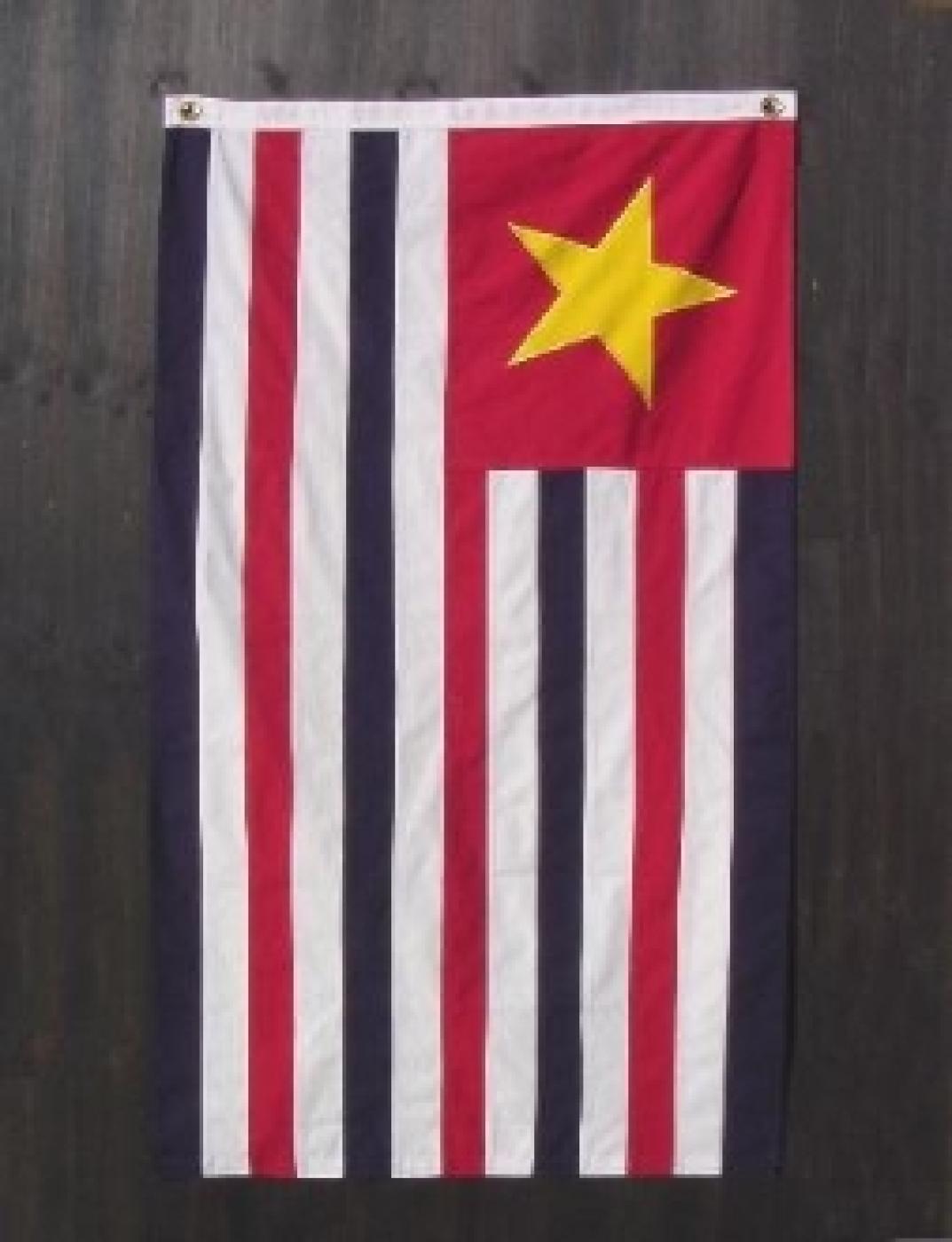 LOUISIANA REPUBLIC FLAG SEWN 3X5