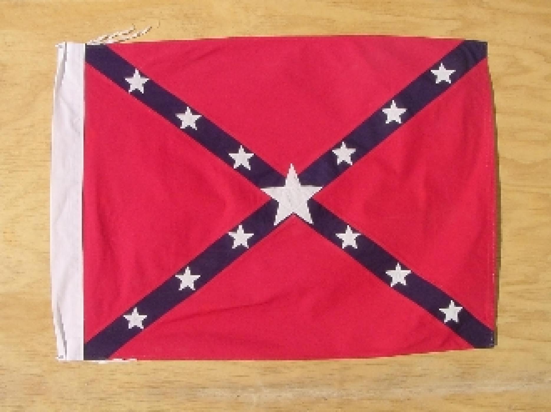 CONFEDERATE SHEA'S 4TH TEXAS BATTERY FLAG SEWN