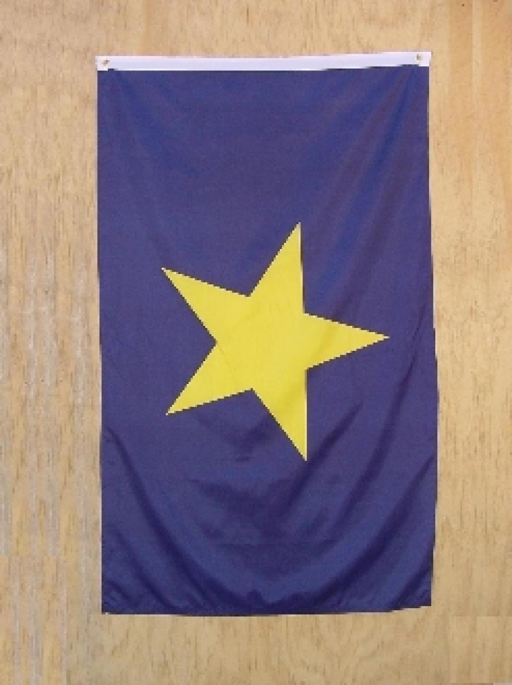 BURNET'S SECOND FLAG OF THE REPUBLIC 3X5 SEWN COTTON