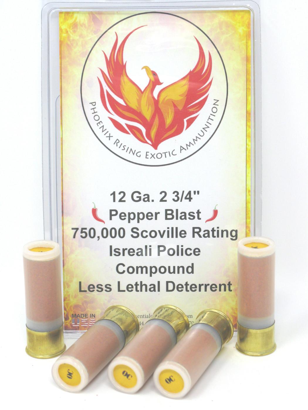 12 Gauge 2 3/4" Pepper Blast Shotgun Ammunition