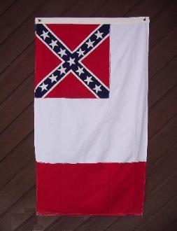 CONFEDERATE 3RD NATIONAL FLAG SEWN 2X3' OUTDOOR