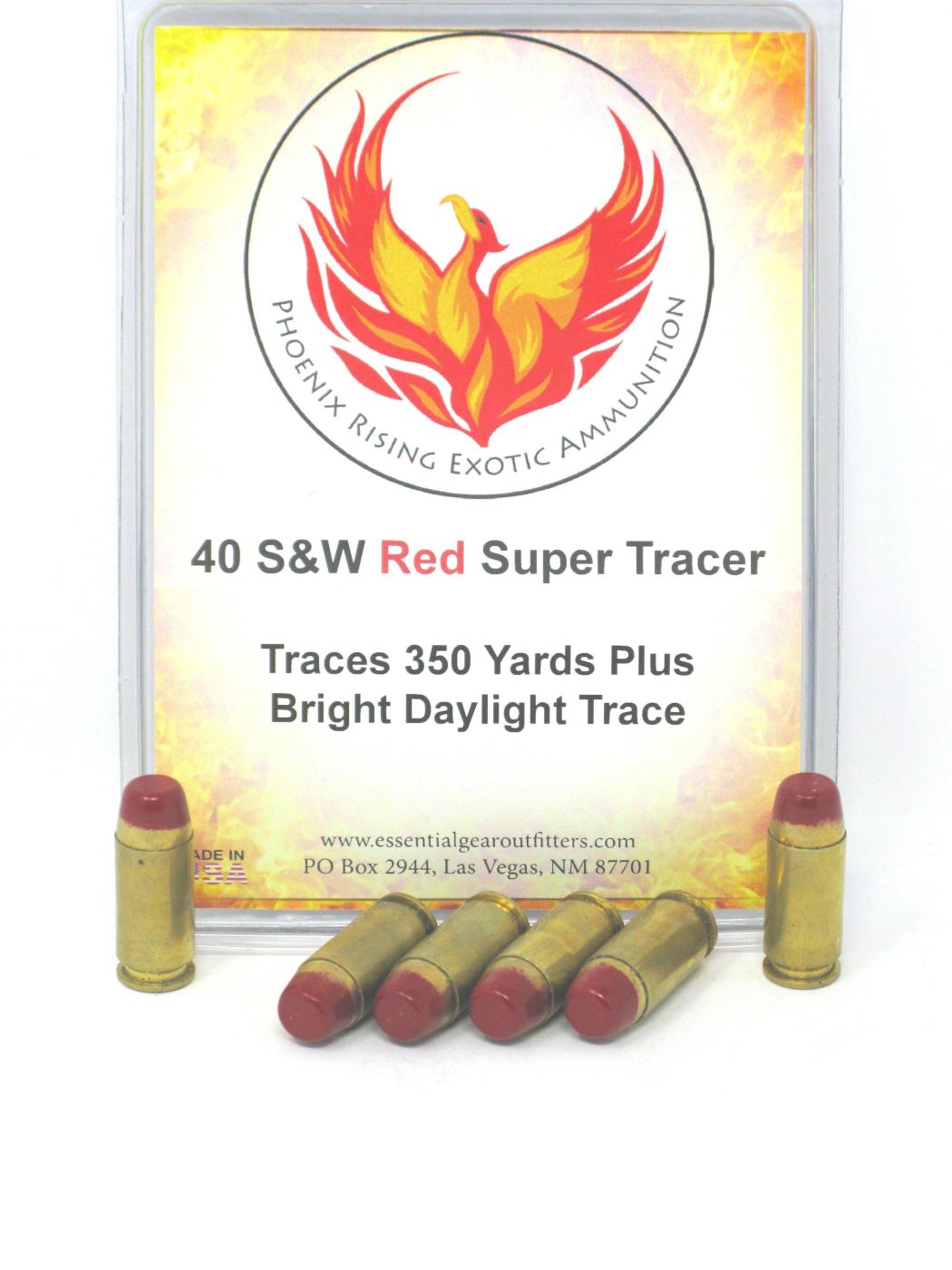 .40 S&W ACP Super Tracer Ammunition - Green