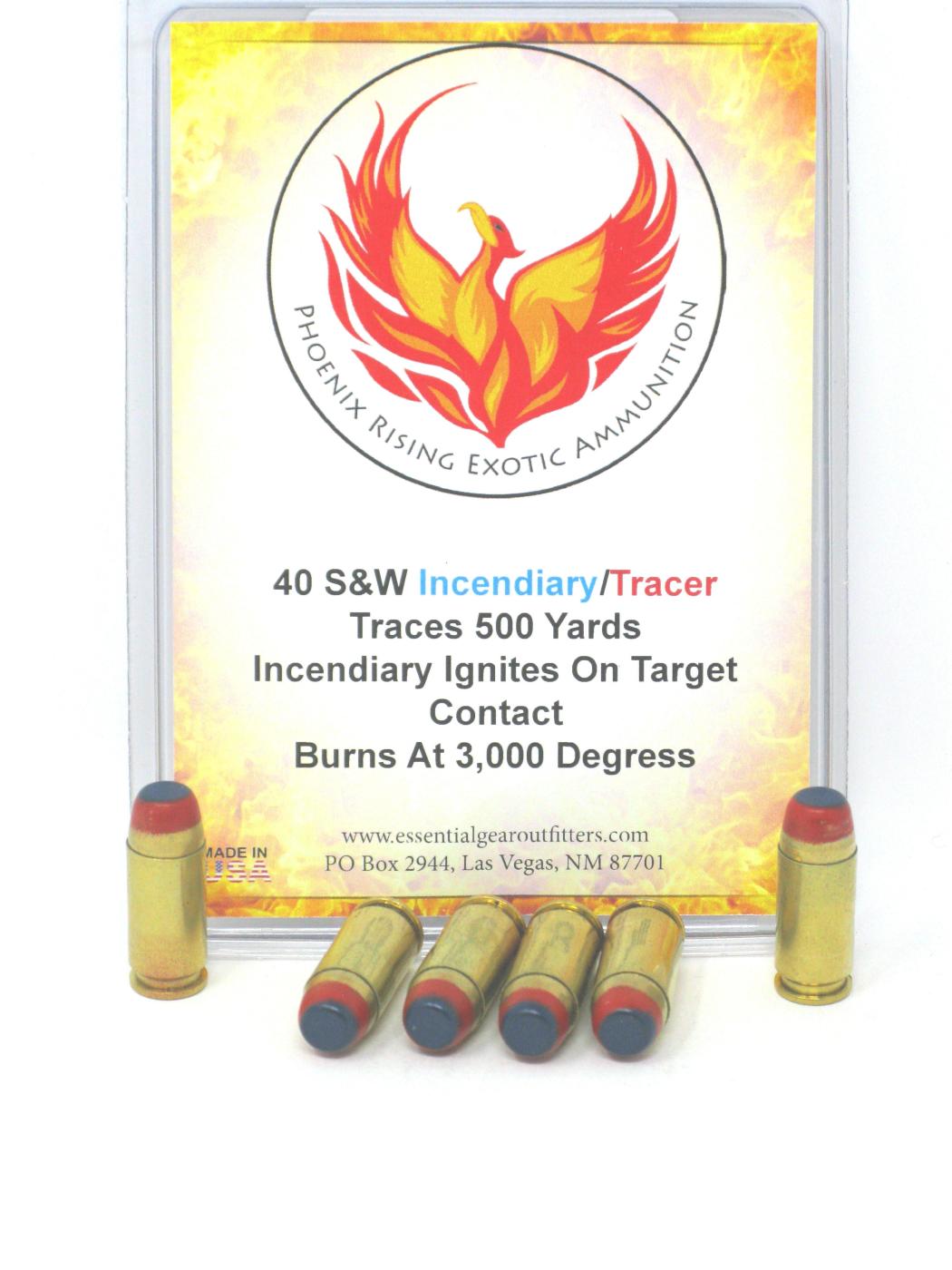 .40 S&W Incendiary/Tracer Ammunition