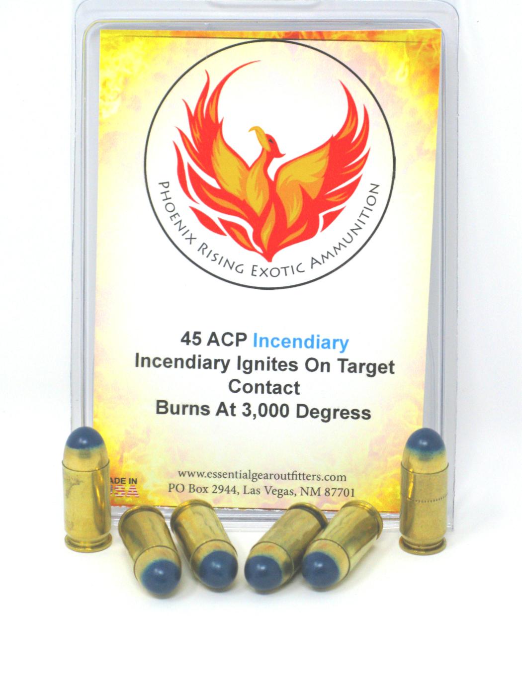 .45 ACP Incendiary Ammunition