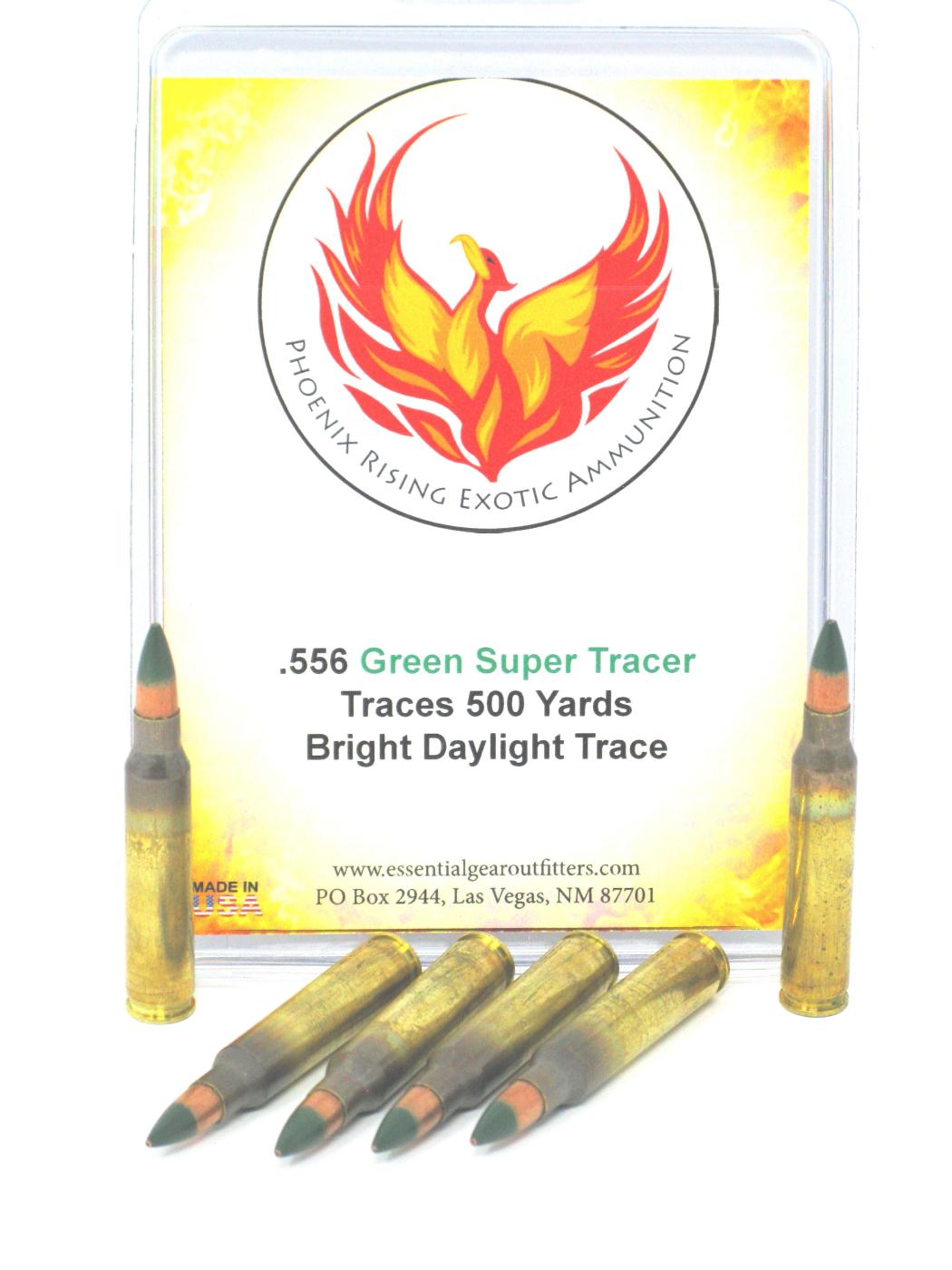 5.56 Phoenix Rising Super Tracer Ammunition - Yellow