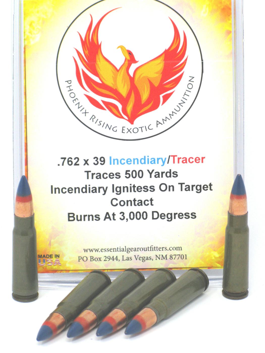 7.62 x 39 Phoenix Rising Incendiary/Tracer Ammunition