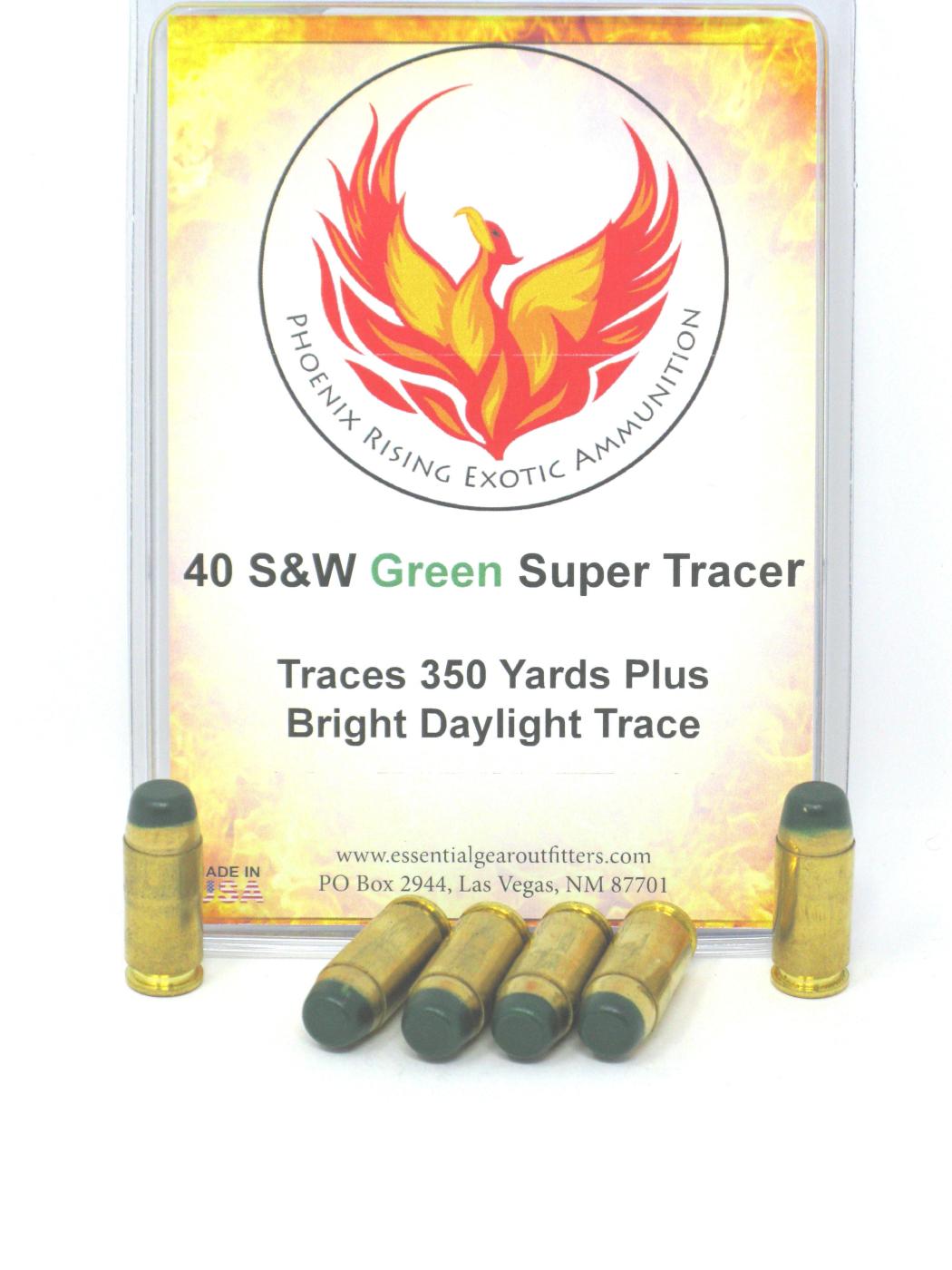 .40 S&W ACP Super Tracer Ammunition - Red