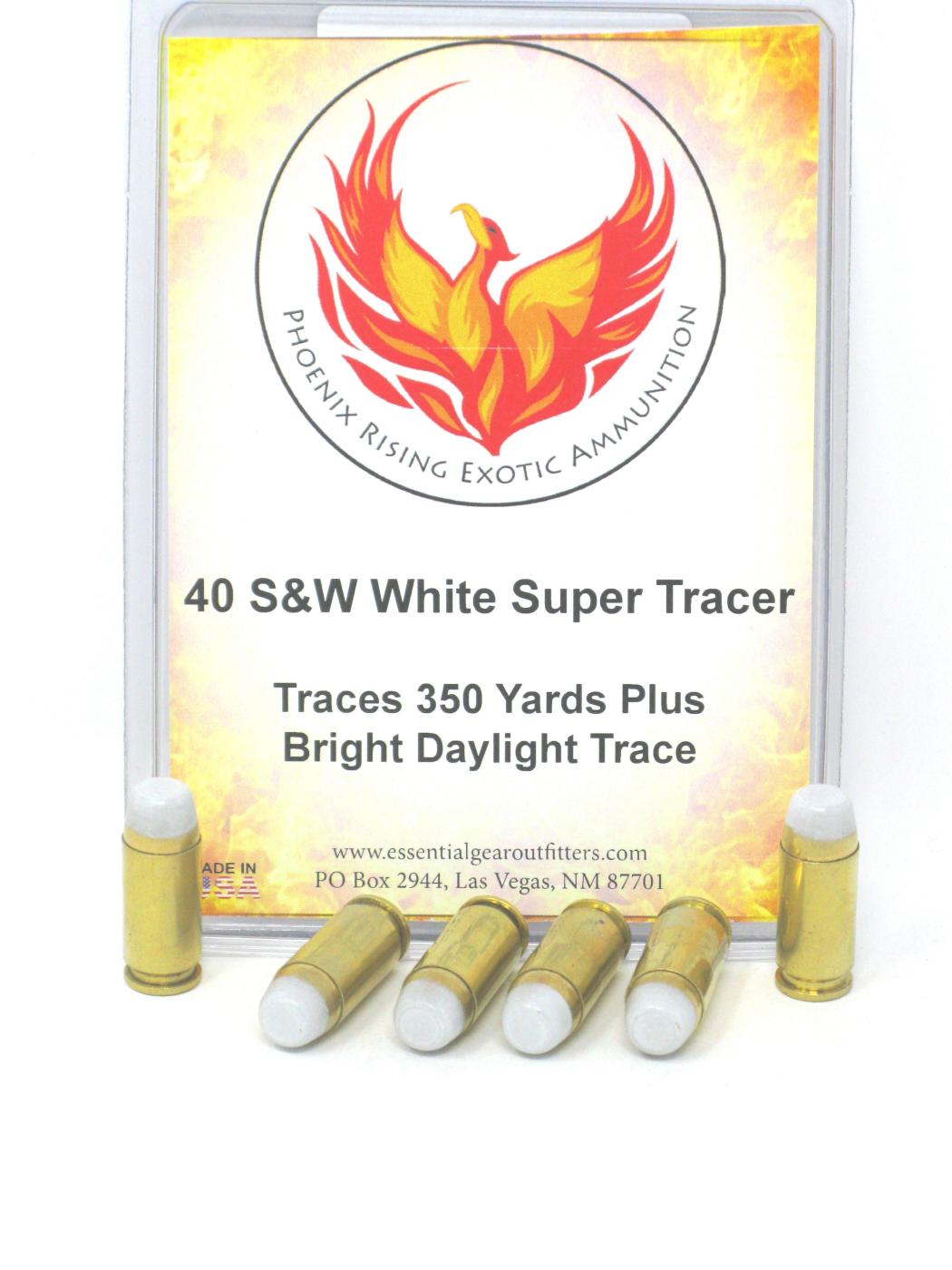 .40 S&W ACP Super Tracer Ammunition - Red