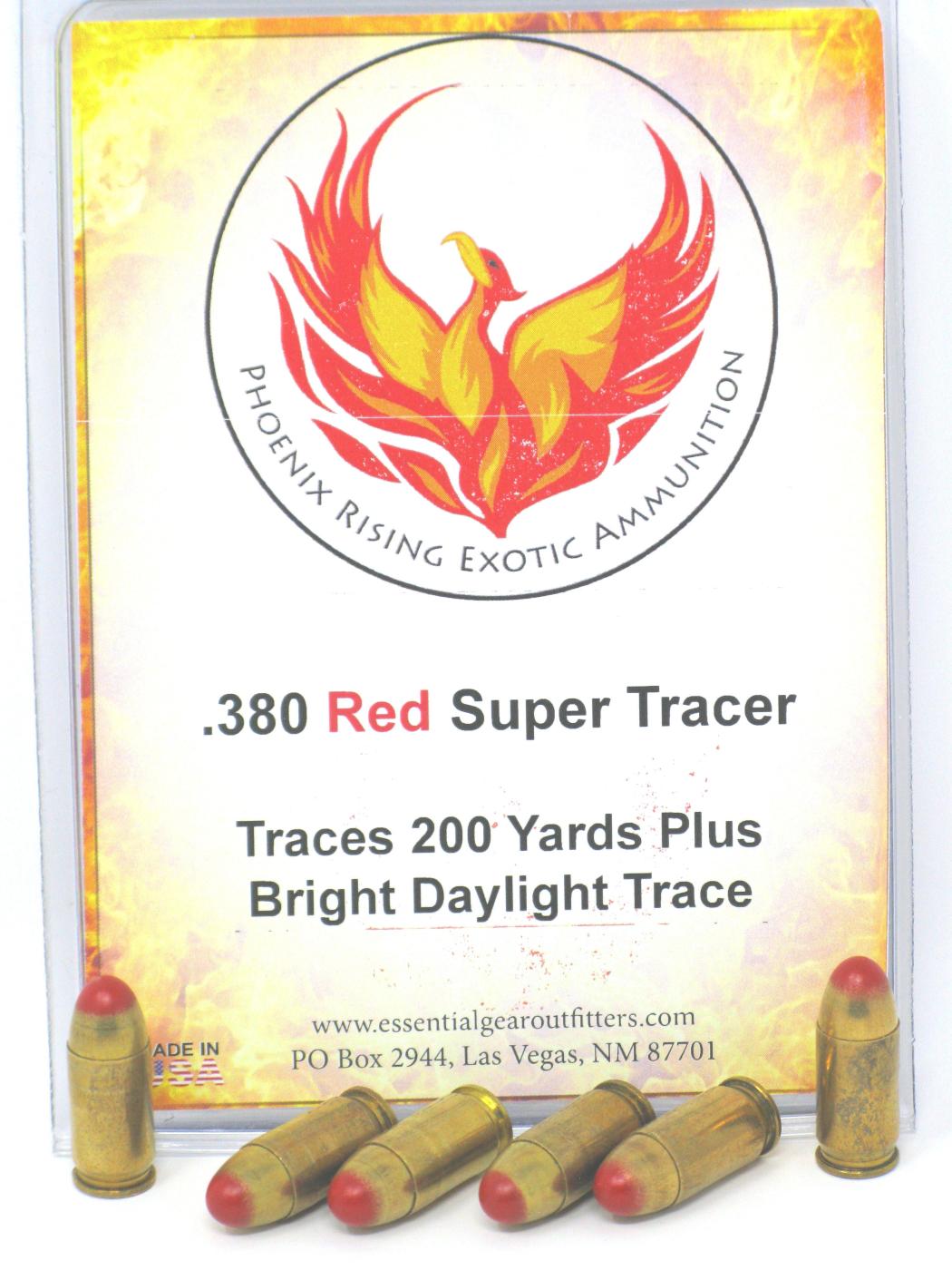 .380 Super Tracer Ammunition - Red