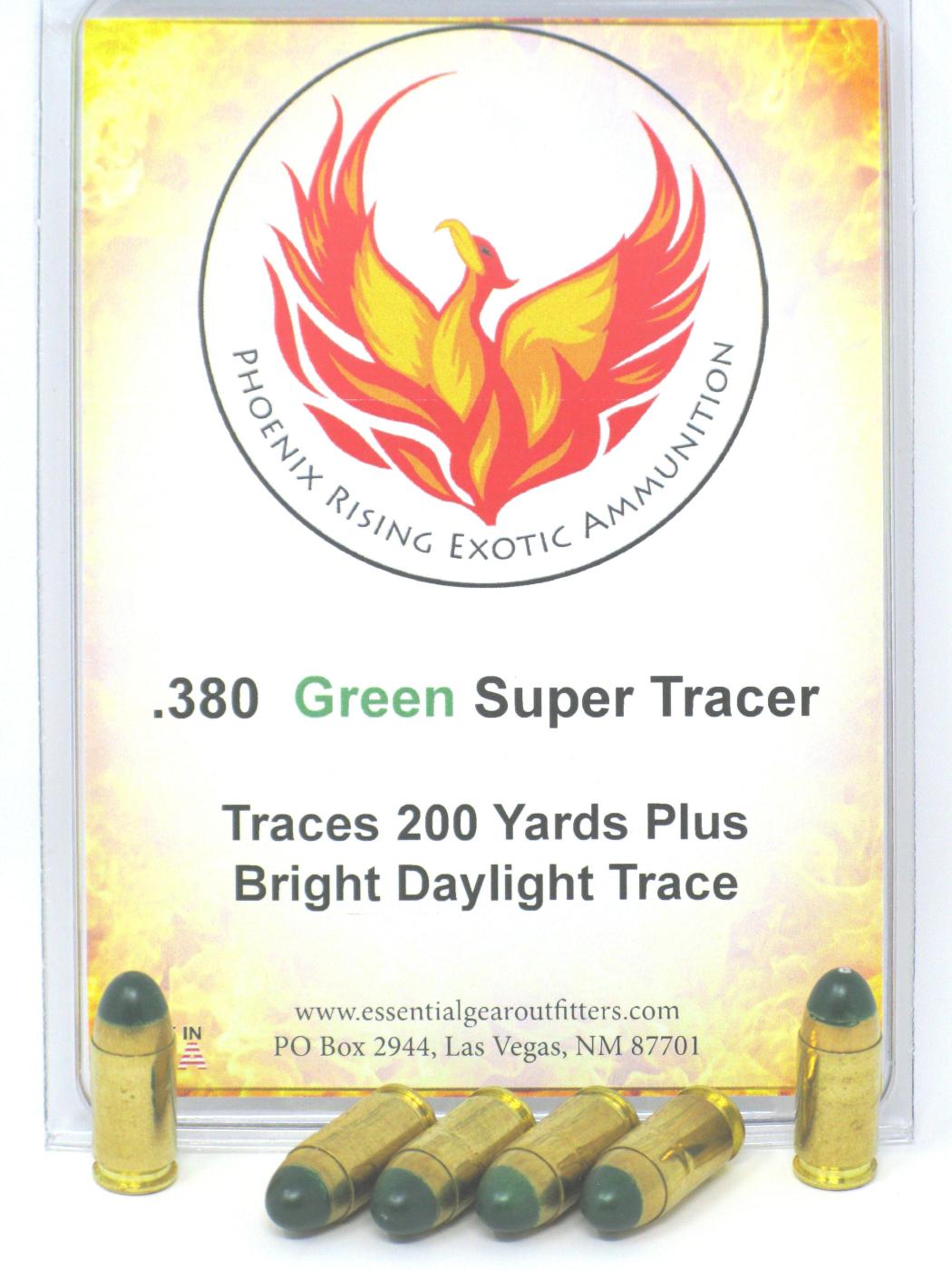 .380 Super Tracer Ammunition - Green