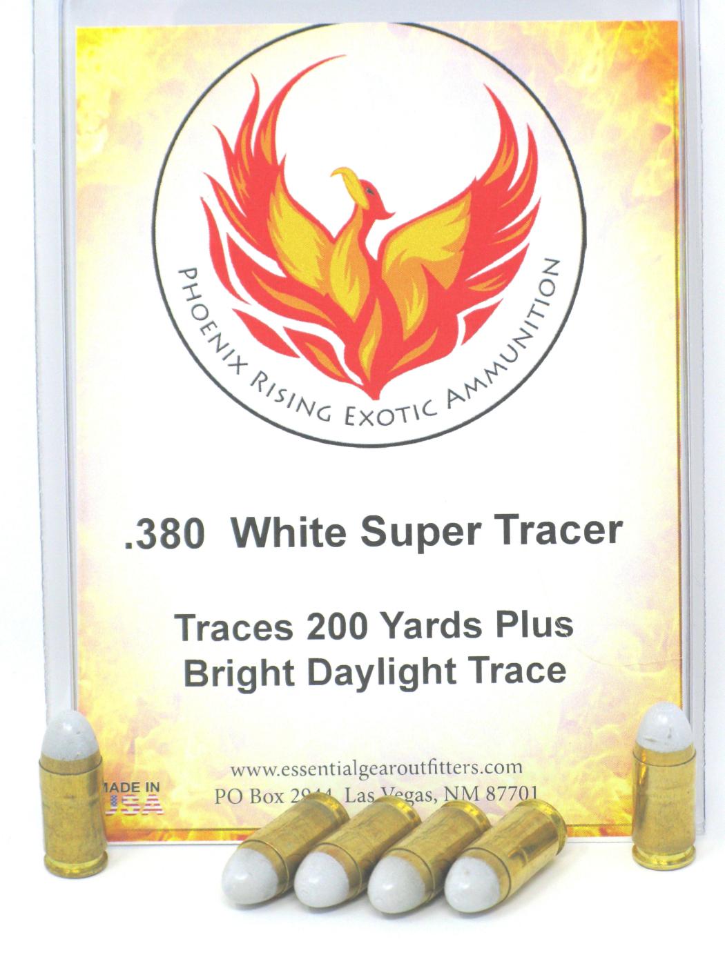 .380 Super Tracer Ammunition - White