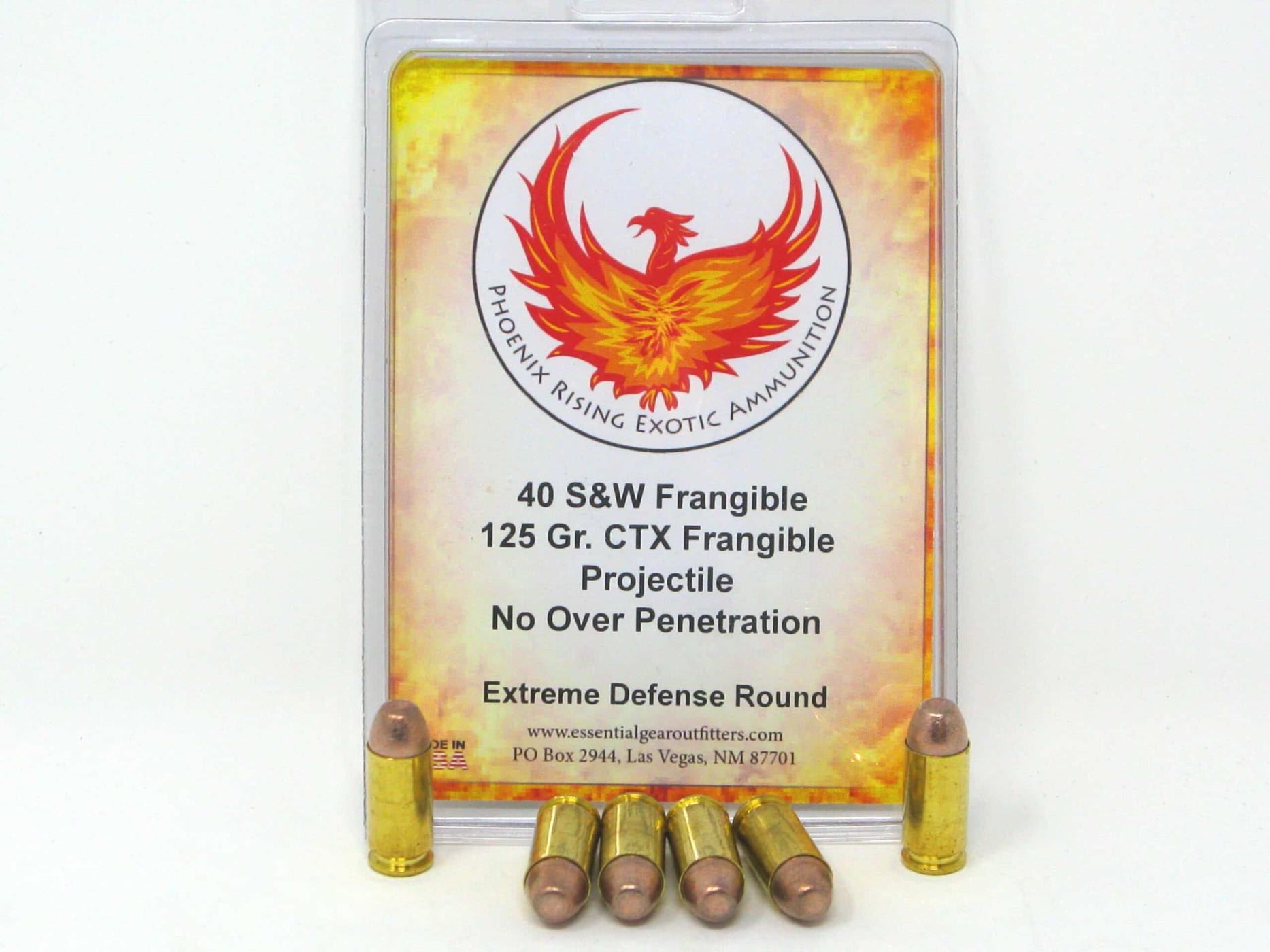 40 S&W CTX Frangible Copper Round