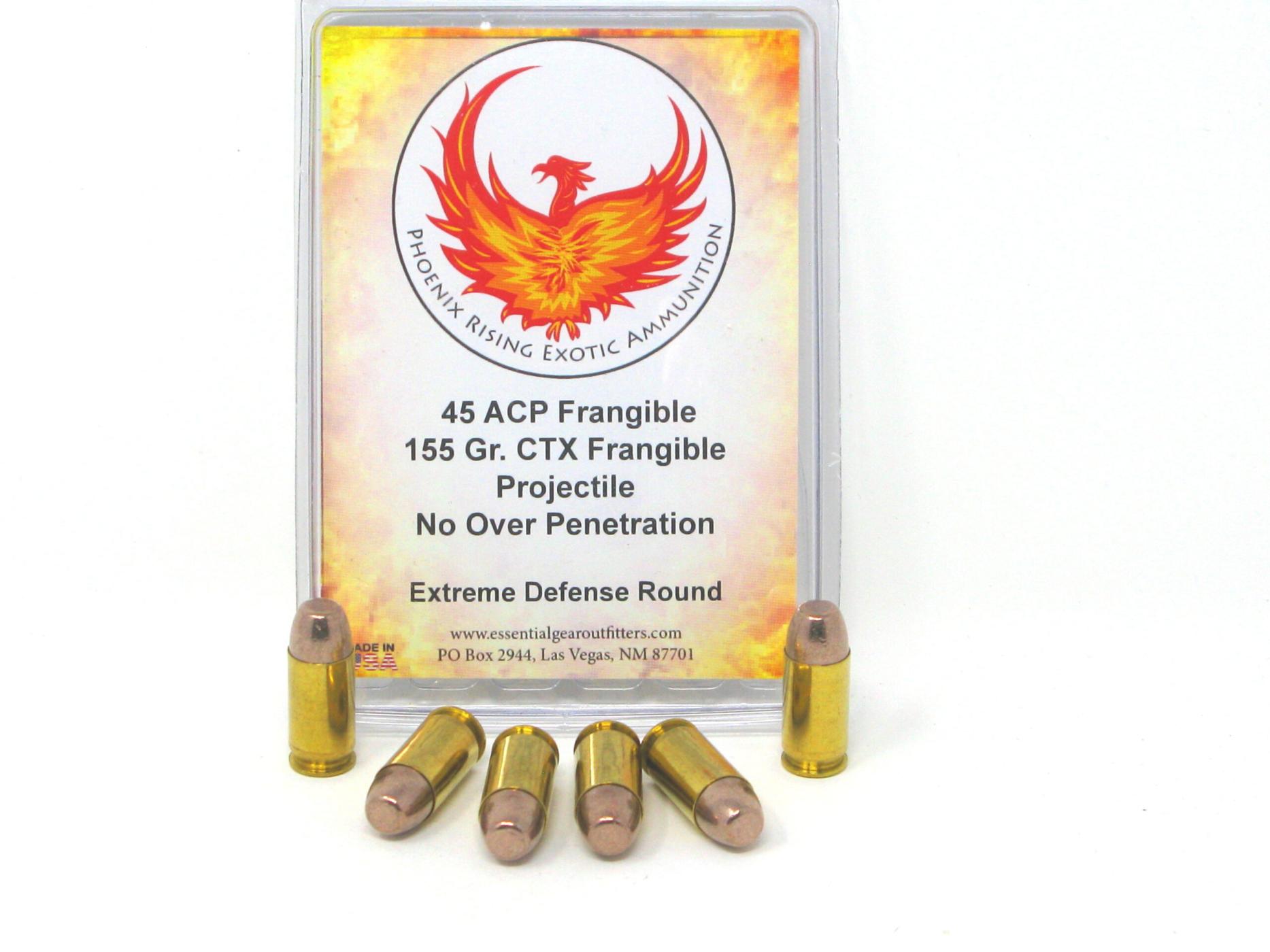 45 ACP CTX Frangible Copper Round