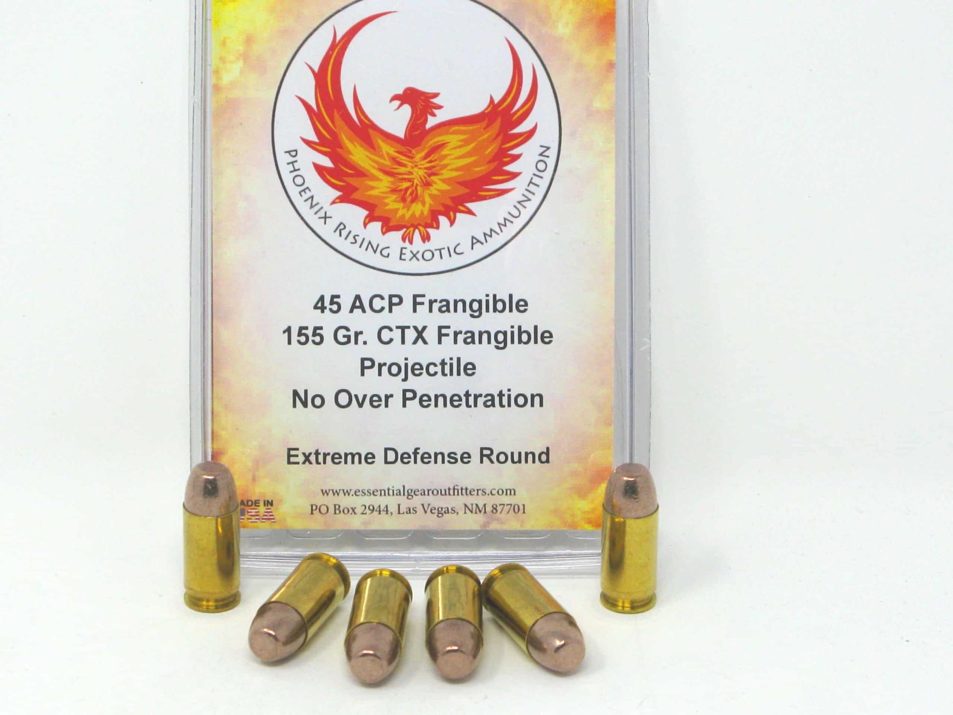 45 ACP CTX Frangible Copper Round