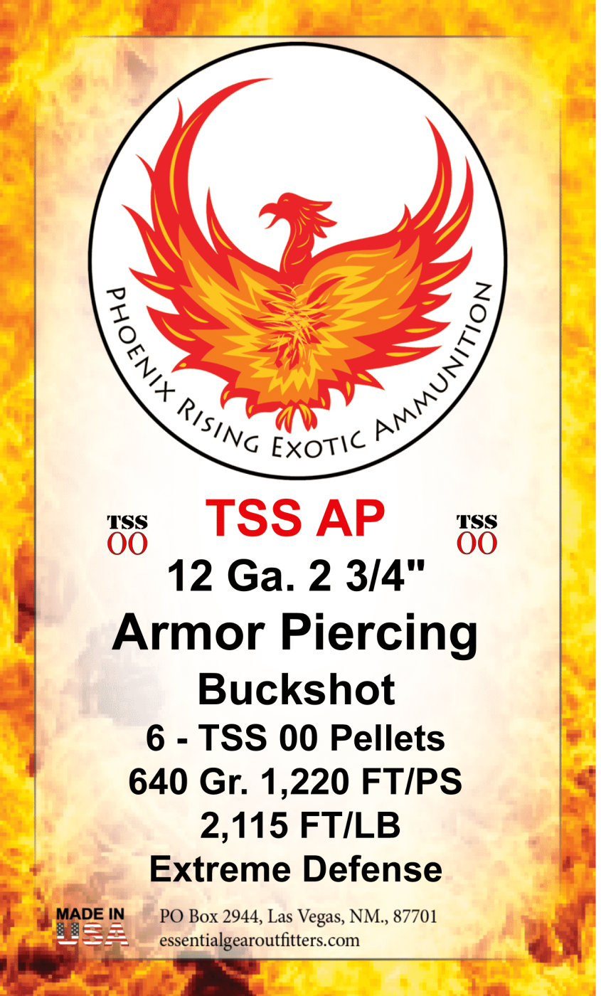 TSS ARMOR PIERCING BUCKSHOT 12 GAUGE  2 3/4"