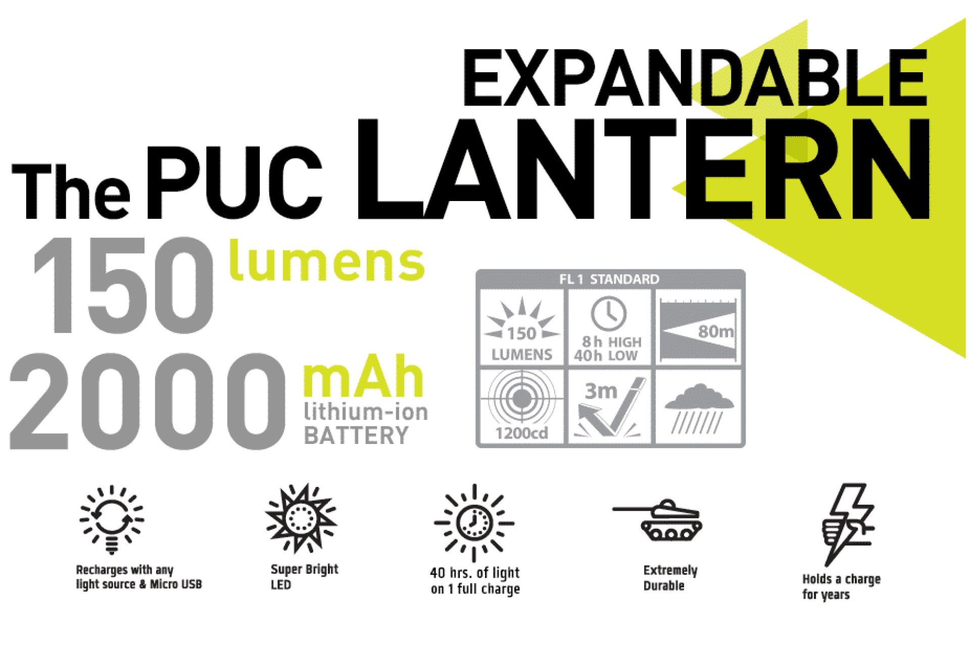 Puc Expandable Lantern / Charger by HybridLight