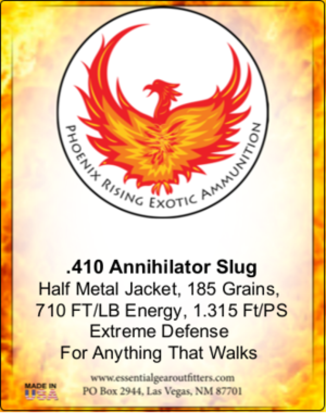 .410 2.5" ANNIHILATOR HALF METAL JACKET SLUG AMMUNITION 100 ROUND CASE - WHOLESALE